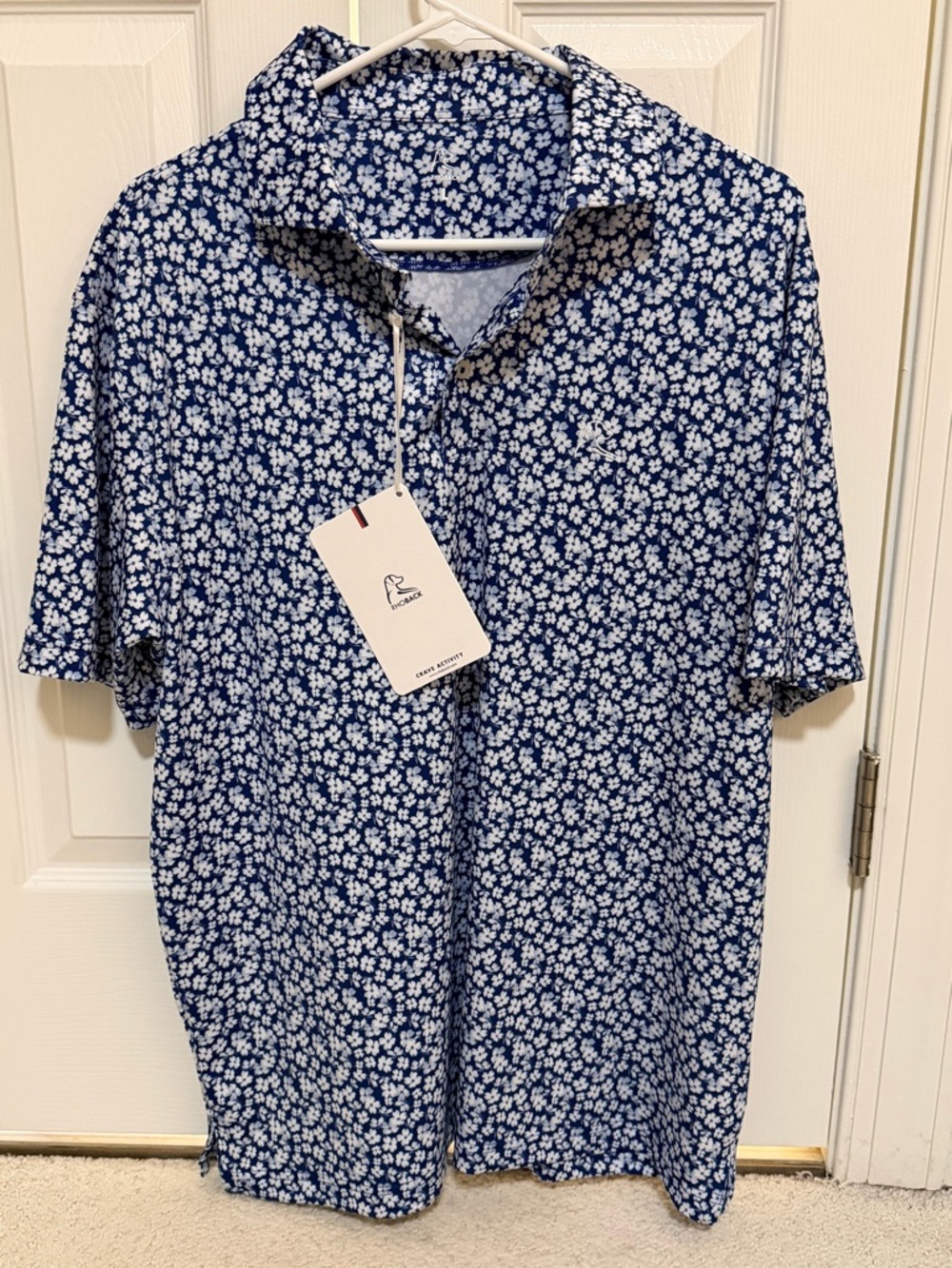 Rhoback polo shirt, NWT size L